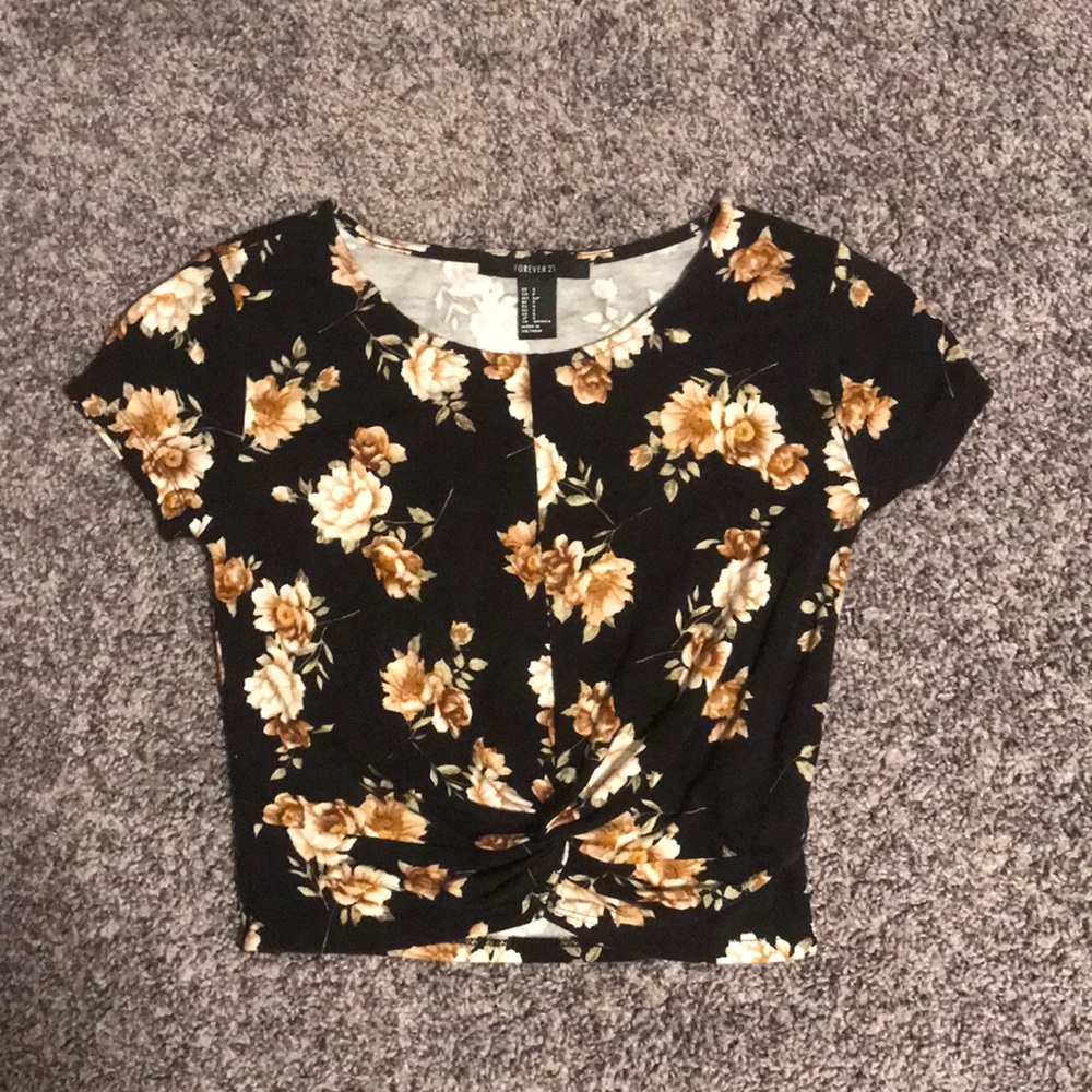 Floral crop top
